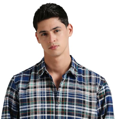 Image of Pepe Jeans Men's Regular Fit Full Sleeve Checkered Cotton Casual Shirt | Check Shirt for Man | Smart & Stylish | Multiple Styles | Mens Casual Shirts