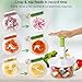 Brieftons Express Manual Food Chopper: 6.8-Cup, Hand Chopper Vegetable Cutter to Chop Veggies, Fruits, Herbs, Garlic Onion Chopper for Salsa, Salad, Pesto, Hummus, Guacamole, Coleslaw, Indian Cooking