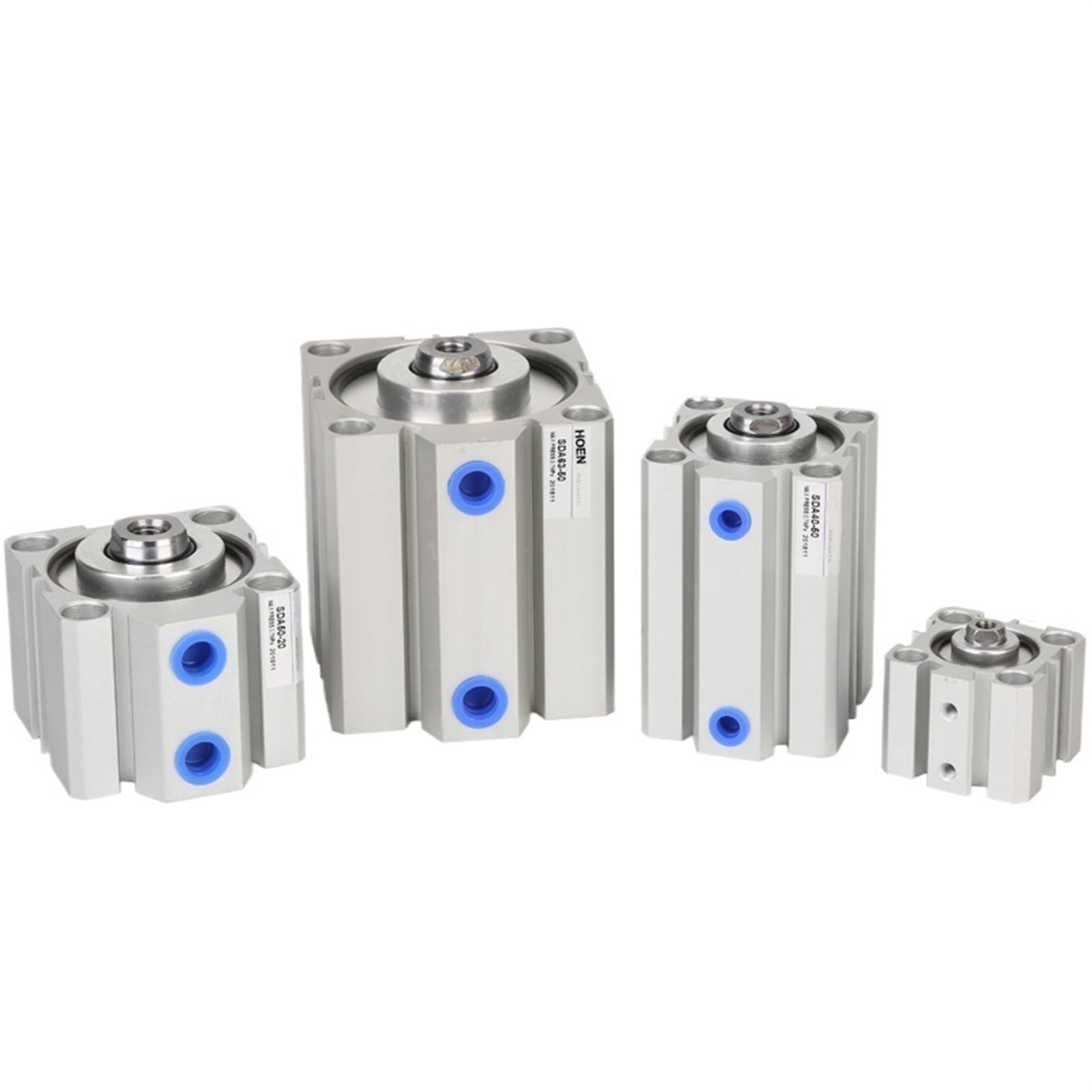 Standard Double Action Compact Pneumatic Air Cylinder 20/25-5/10/15/30/35/45/60/70/90/110/120mm 1Pcs(Stroke 40mm,SDA 25mm Bore)