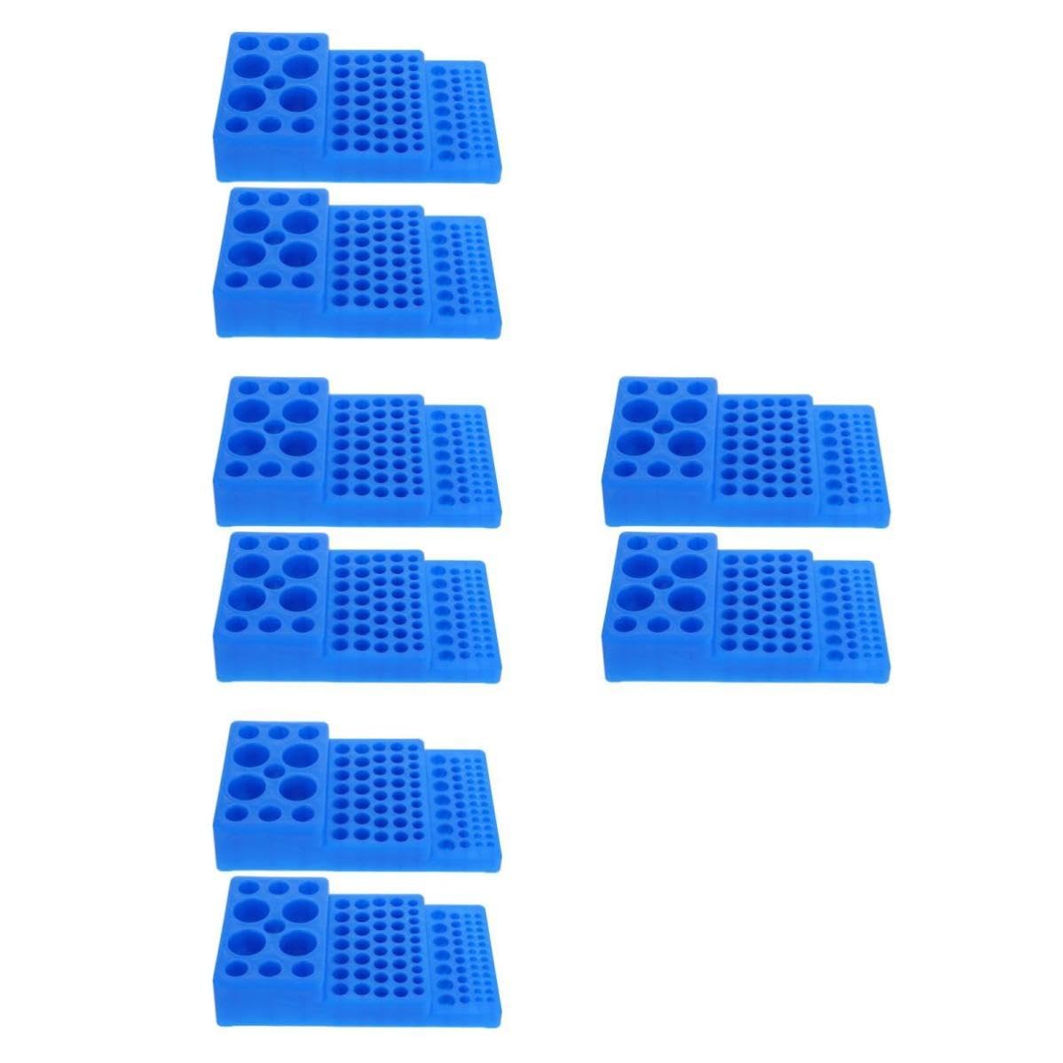 Cabilock 8 Piezas Gradilla Trapezoidal para Tubos de Ensayo y Centrífuga,