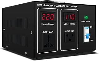 Step Down/Up Transformer 220v to 110v, 3000W Voltage Converter 110 to 220 120v to 240V Heavy Duty Power Transformer