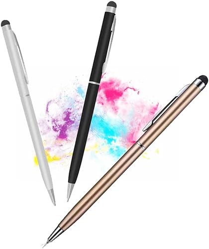 Bolígrafos capacitivos para pantallas táctiles, bolígrafos de estilistas 2 en 1, pantallas táctiles universales para iPad, iPhone, tabletas, Samsung disponible en Yaxa Peru