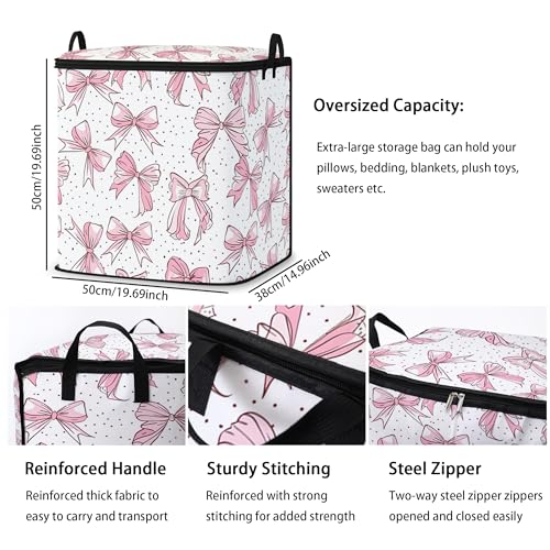 Dawuyu 2pcs blanket storage bag for under bed,closet organizers 95L by Dawuyu - Used condition - Image 3