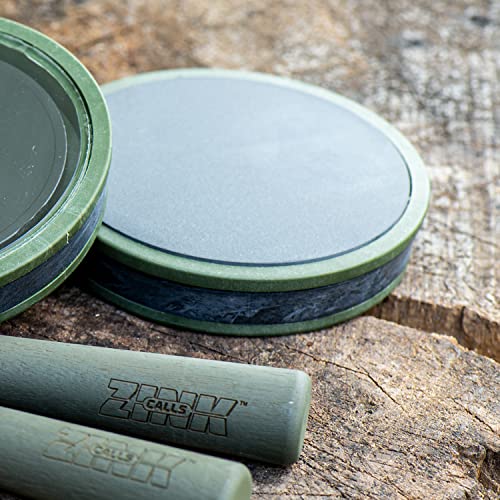 Zink Thunder Ridge Series Hunting Pot Turkey Call | Durable Waterproof Polycarbonate Hand-Built Hand-Tuned User-Friendly, Slate #TOP6