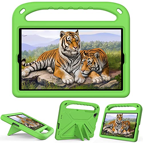 Coque Lenovo M10 FHD Plus TB-X606 robuste en EVA vert pour enfant avec support