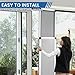 FUELIO Dog Door for Sliding Glass Door - Large Doggy Door for Sliding Doors - Patio Dog Door, Sliding Door Dog Door Insert, White