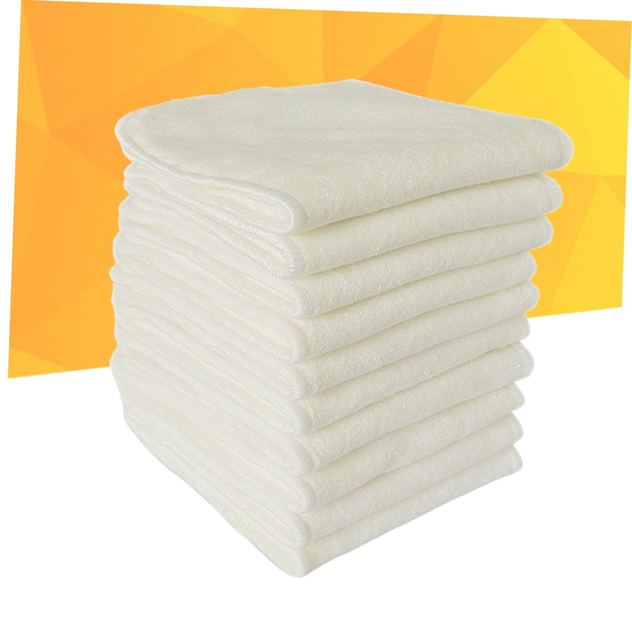FRCOLOR 6stücke Windelunterlagen für Natürlicher Bambuskohle Waschbar und Wiederverwendbar für Stoffwindeln und Stoffwindelüberhosen Beige