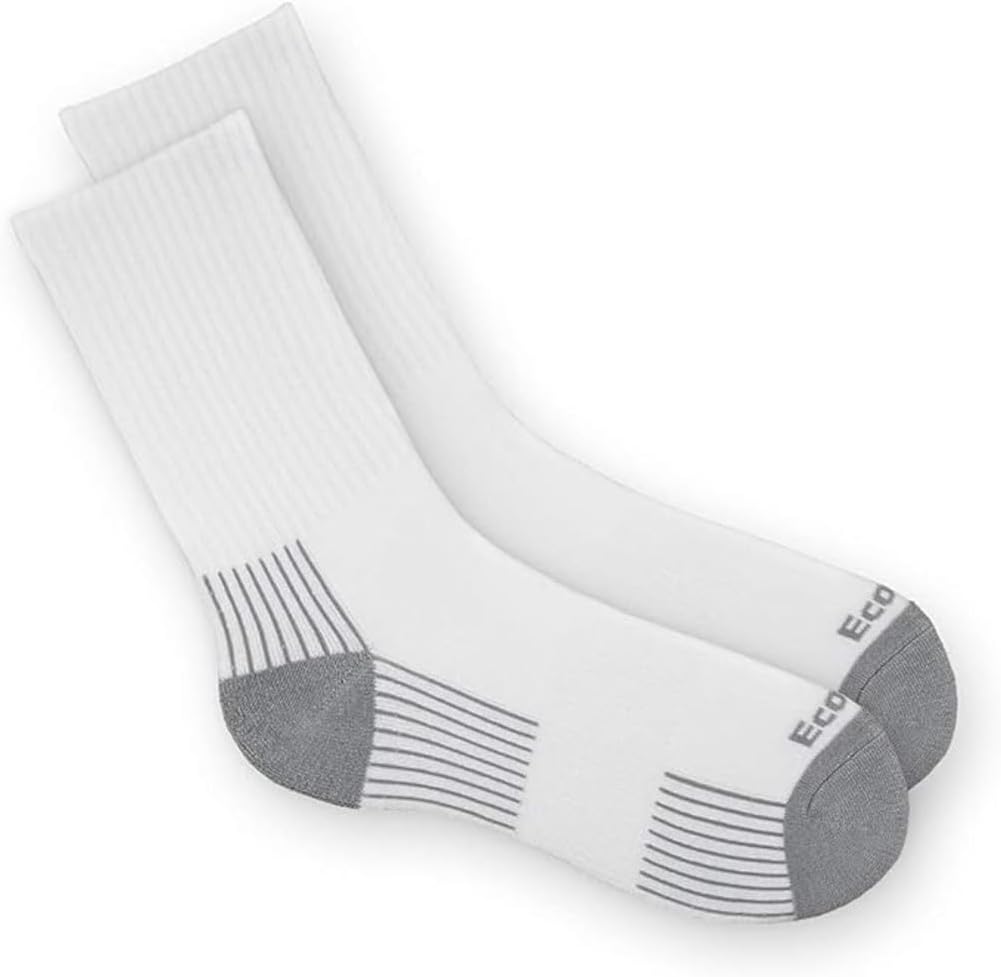 Ecosox Bamboo Viscose American Crew Socks For Men & Women Super Soft. Keep Your Feet Dry & Blister-Free One Pair