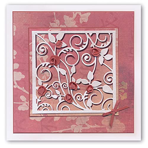 Leafy Swirl - 4" x 4" Fresh Cut Aperture Cutting Die - Image 3