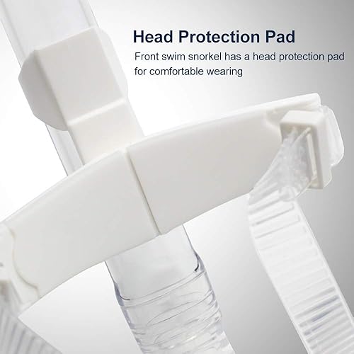 Miniatura 4 de Uniswim Rotate Function Swim Snorkel para el entrenamiento de natación esnórquel frontal vuelta nadador entrenamiento buceo buceo buceo cómoda