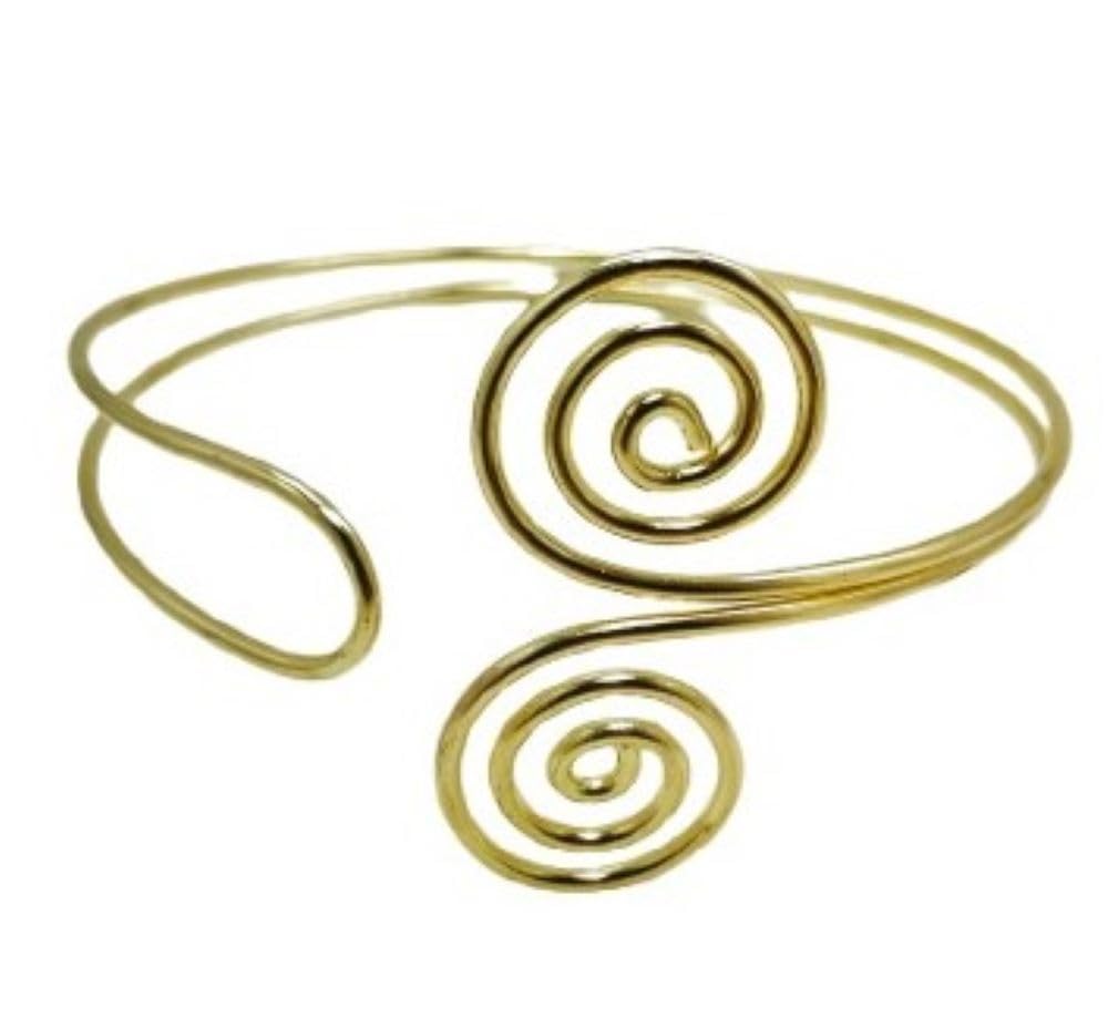 Handmade Brass Anti Tarnish Gold Plated Single Wire Bajuband Armlet Kada Bangle Women traditional jewellery-image-40
