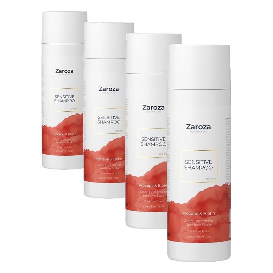 Zaroza Dökülme Karşıtı Procapil & Biotin Şampuan Hassas Saç Derisi İçin 200 ml (4 paketi)