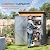 Verdeluxe 5x3FT Multi-Used Shed & Outdoor Storage Shed with Lockable Door, Compact Metal Tool Shed for Garden, Backyard, Patio, Utility, and Various Storage Shed(Matte Gray)