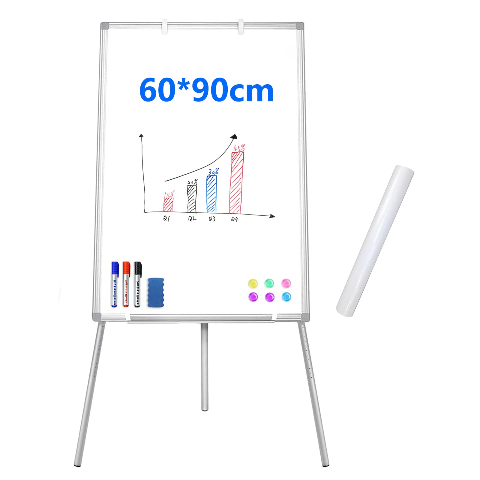 Amazon.co.jp: Putenahoto ホワイトボード イーゼル型 60×90cm 三脚 
