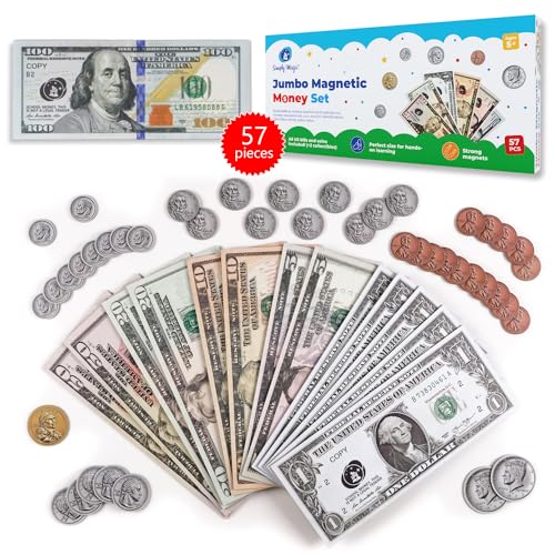 Simply magic 57 PCS Jumbo Magnetic Money - Large Play