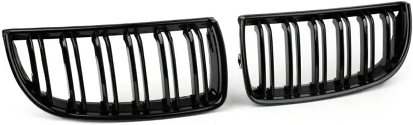 フロントグリルカバー 車用グリルガード フロントバンパー キドニーダブルスラットグリル BMW E90 セダン ワゴン 320i 0