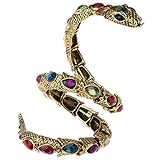 YACQ Women's Crystal Stretch Snake Bracelet Fit Wrist Size 6-1/2 to 8 Inch - Lead & Nickle Free - Halloween Costume Outfit Accessories Jewelry