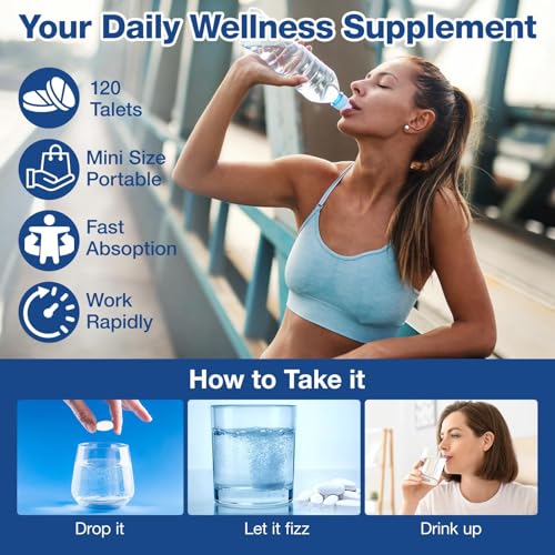 Image of Hydrogen Water Tablets with Magnesium -12 PPM Hydrogen Tablets for Drinking Water Molecular Hydrogen Water H2 Tabs Supplement for Cognitive Cellular Health