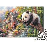 Rompecabezas Panda Gigante 1000 Piezas, Cartón Reciclado, Premium, Alta...