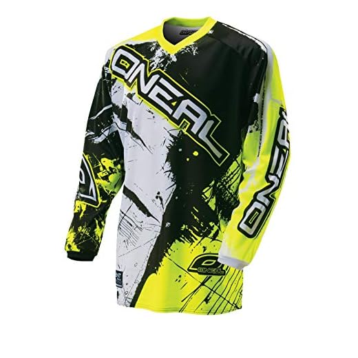 O'Neal Element MX Jersey Shocker Schwarz Gelb Hi-Vis Größe M