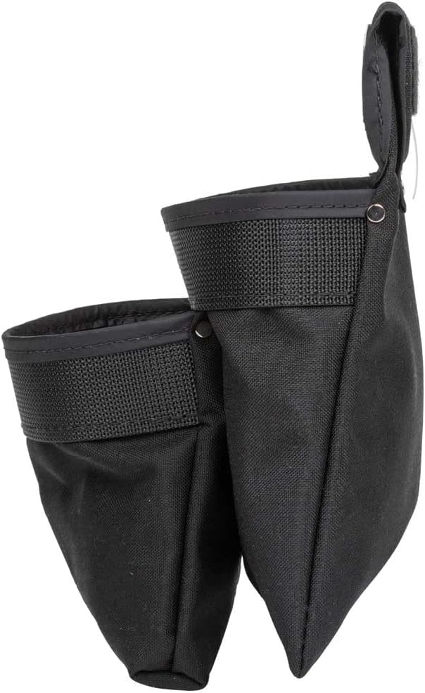 Klein Tools 5702 Tool Pouch, Powerline Series Utility Pouch Fits Tool Belts up to 2.5-Inch, Strong Rivet Reinforced Stitching, 2-Pocket - Image 5