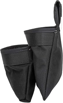 Klein Tools 5702 Tool Pouch, Powerline Series Utility Pouch Fits Tool Belts up to 2.5-Inch, Strong Rivet Reinforced Stitching, 2-Pocket