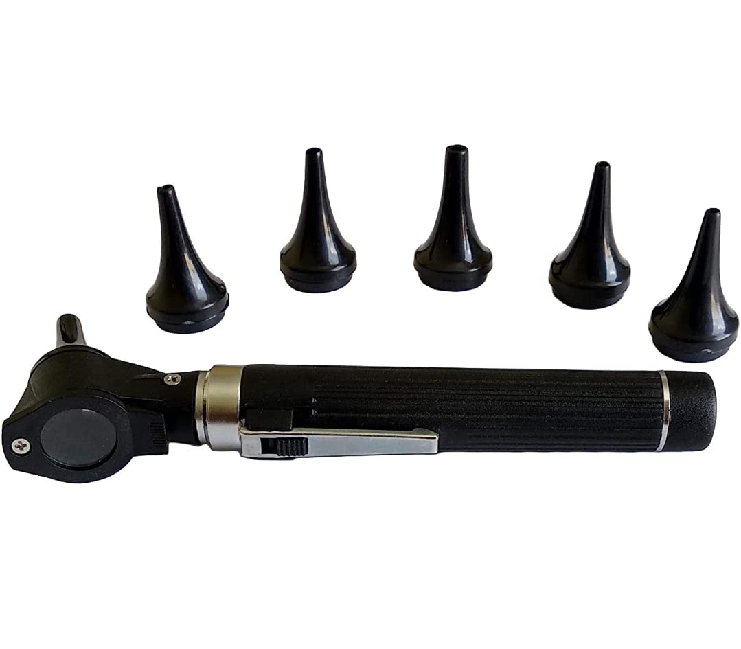Otoscope (Led White Light) Student Premium Pocket Otoscope, Auriscope With Handle
