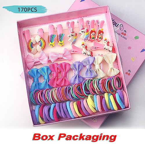 Image of Shining Diva Fashion 74-1220 Pcs Colorful Hair Bands, Hairpins, Ponytail Holders, Flower Clips, BB Clips, Bamboo Knots, Hair Extensions, Headbands for Girls Kids Baby Toddlers | A Box of Multipurpose Girls Hair Accessories Set | Birthday Gift for Girls