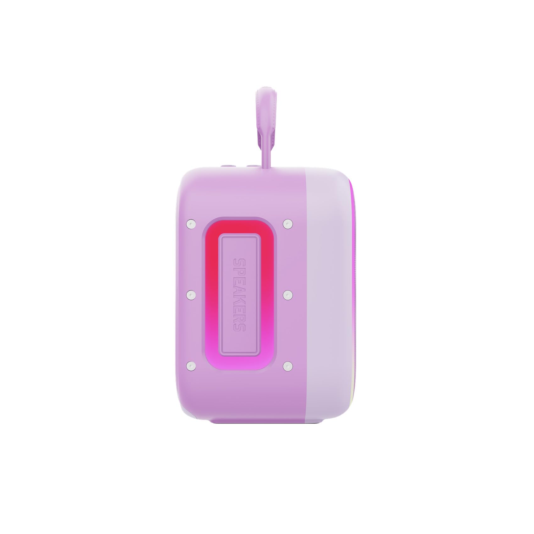 Celly – Speaker Bluetooth 10 W con 2 Microfoni Wireless, LED RGB, Batteria Ricaricabile, Ideale per Bambini e Karaoke, Colore Viola