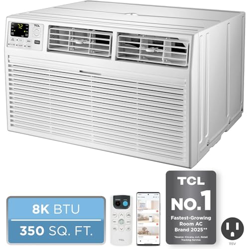 Image of TCL 8,000 BTU Smart Through-the-Wall Air Conditioner, 115V, Wi-Fi
