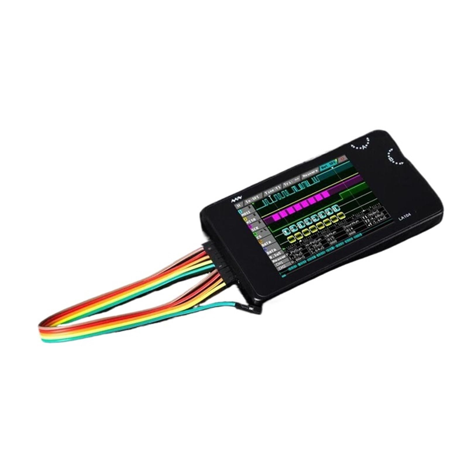 Analizador lógico digital LA104 Mini DSO, pantalla de 2,8", 4 canales, osciloscopio SPI IIC UART programable, 100 MHz máx.(Standard)