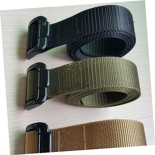 BESPORTBLE Men's Belt Belt Quick-release Buckle Nylon for Field Riding Running (black)3