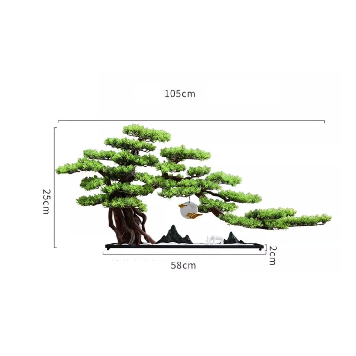 Symulowane rośliny doniczkowe Chińskie ozdoby powitalne sosnowe wejście kredens dekoracje biuro krajobraz salon wigwam bonsai Dekoracje wnętrz