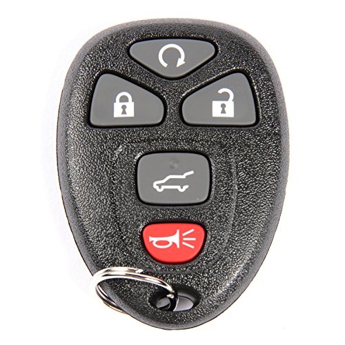 Apdty 24825 Keyless Entry Remote Key Fob Transmitter Fits (View Chart) 2007-2010 Chevy Tahoe / Gmc Yukon / Cadillac Escalade / Chevy Suburban (6-Button; W/Power Liftgate; W/Lift Glass; W/Remote Start) (Oe Gm #: 15913427 20869057 22756462) (403000016956)