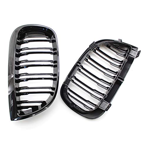 Zwbfu Substituição de grades da grade dianteira par para BMW 1 Series E81 E87 2004-2007 Grelhas de c