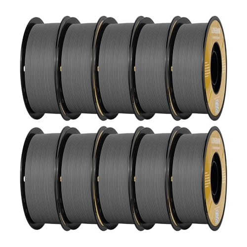 Image of Kingroon Matte PLA Filament 1.75mm 3D Printer Filament Matte Filament 10kg Dimensional Accuracy + /- 0.02 mm (10 Rolls Grey)