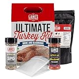 Lanes Ultimate Turkey Brine Kit with Bag & 1 Spellbound and 1 SPG Seasoning, 100% Natural, No Preservatives, No-MSG, Gluten-Free, Turkey Brine Bag, Made in USA