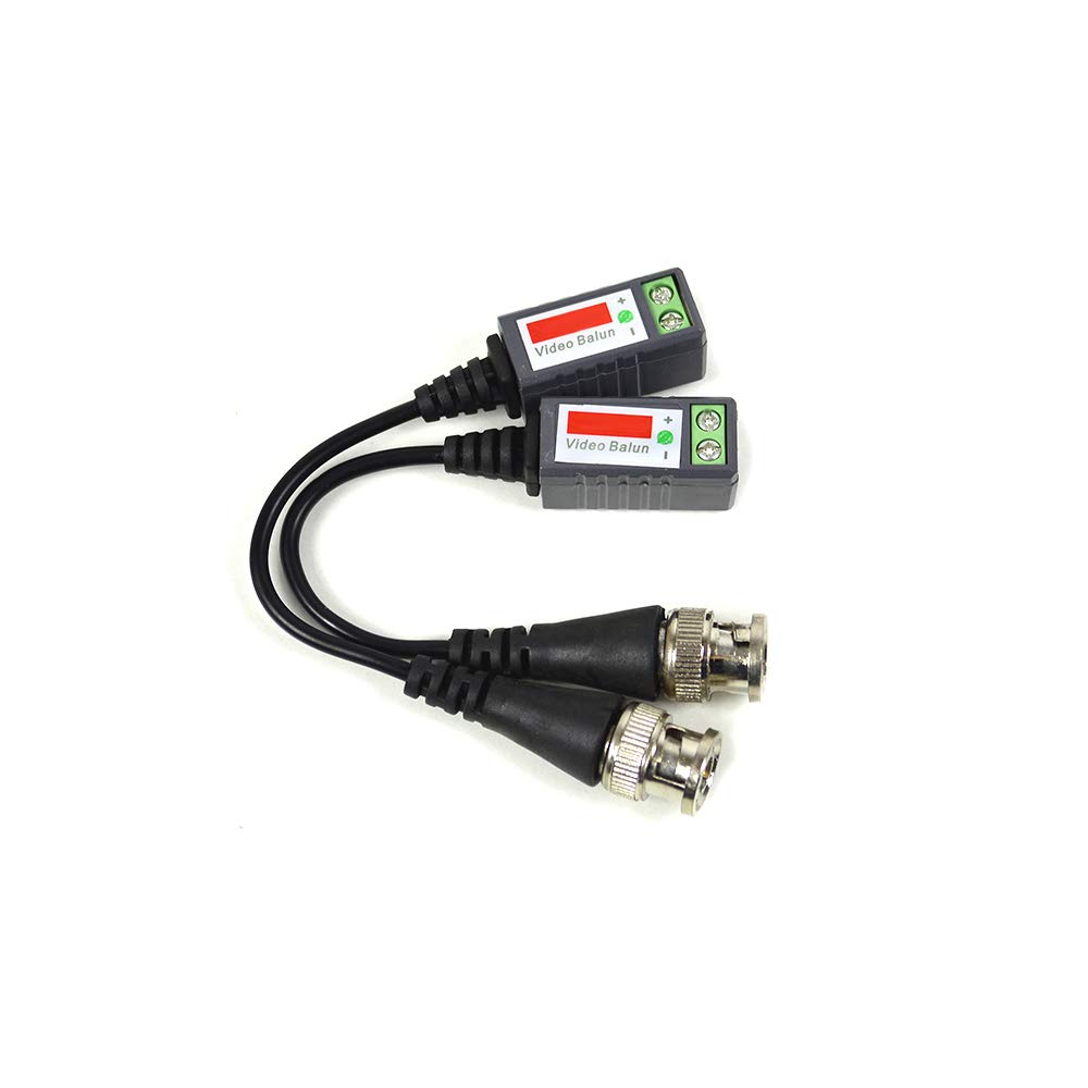 PNI ACCTVVB adapter 201C Video Balun pasywny, BNC, zestaw 2-częściowy, kabel 600 m chrom/czarny