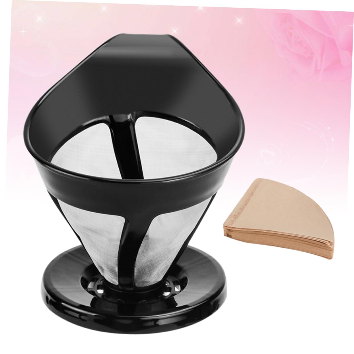 KICHOUSE Machine Reusable Hand Drip Filter Pot Precision Filter Safe for Tea Making