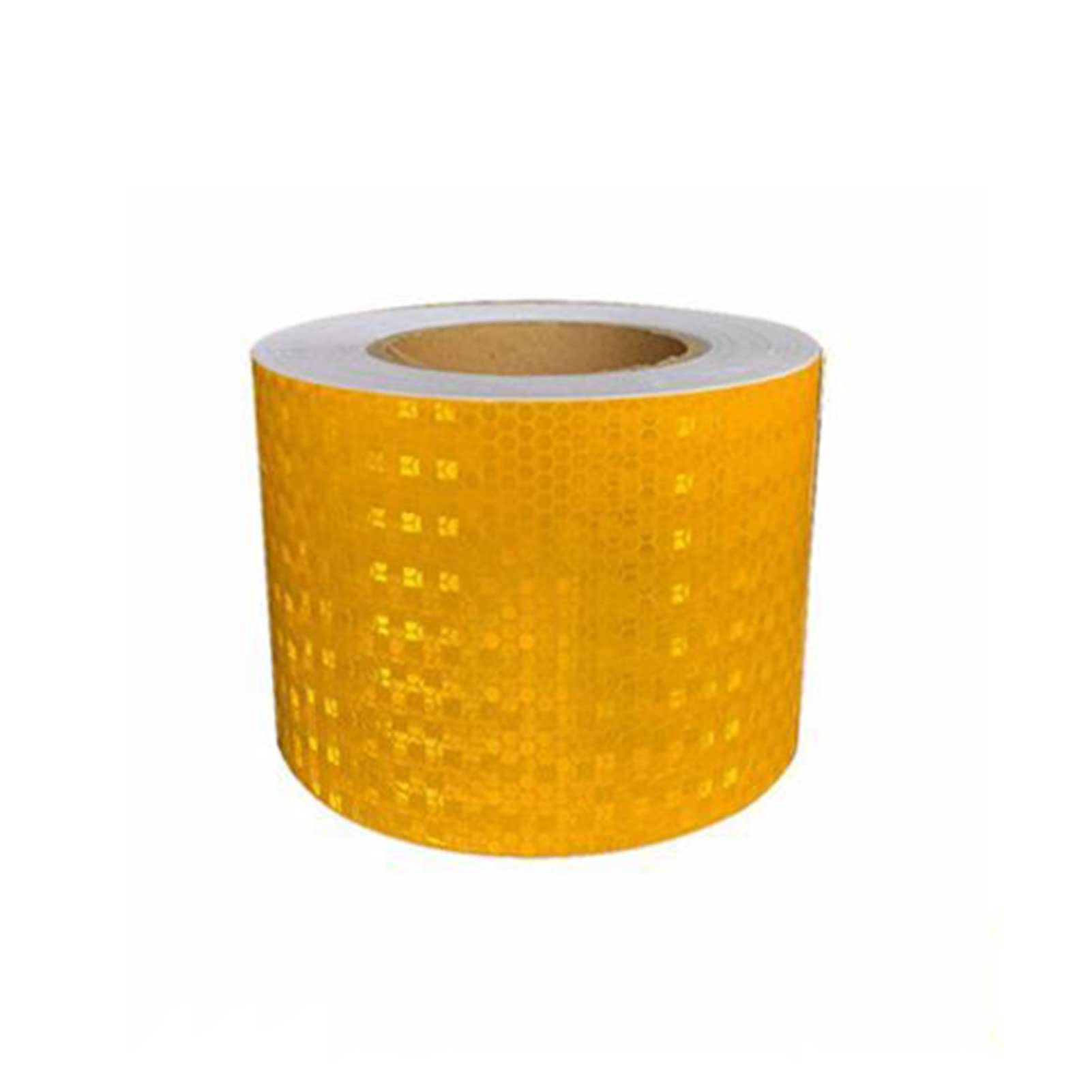 Cinta Reflectiva, Cinta De Advertencia De Peligro, Cinta De Seguridad Reflectiva Impermeable De Alta Intensidad, Autoadhesivo Reflectivo, 25M X 10CM,Amarillo
