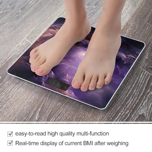 Báscula digital baño color púrpura galaxy 400 lb miniatura 5