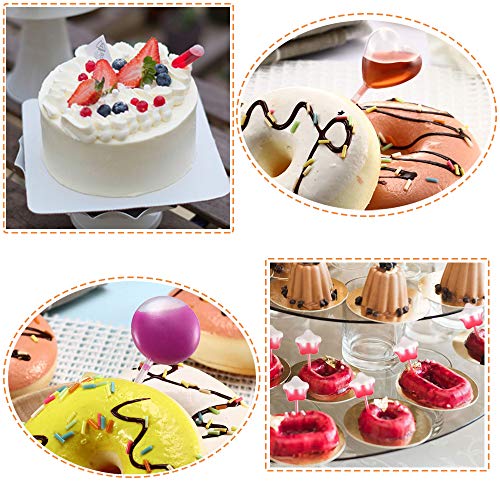 Cupcake Pipettes,200 Pcs 4ml Squeeze Transfer Pipettes,Disposable Plastic Transfer Droppers,Plastic Pipettes for Strawberries Chocolate Ice Cream,Rectangular Heart Round Star Shape - Thumbnail 4