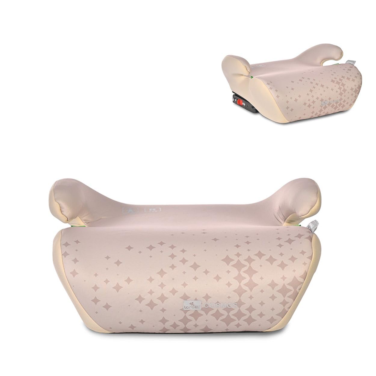 Lorelli Fotelik dziecięcy Cosmos i-Size (125-150 cm) Isofix, zdejmowany pokrowiec, podłokietnik, kolor: beżowy