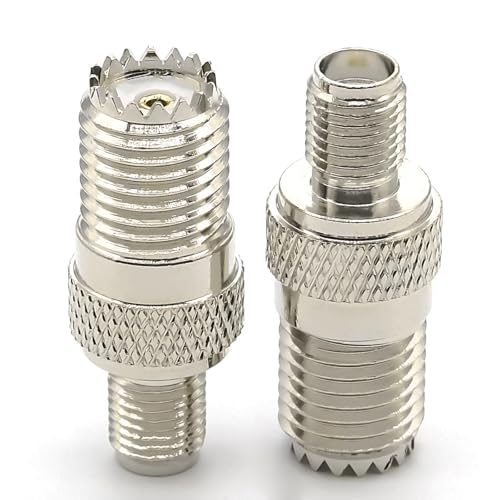 Adaptador Mini UHF PL259 a SMA conector coaxial 2 piezas miniatura 3