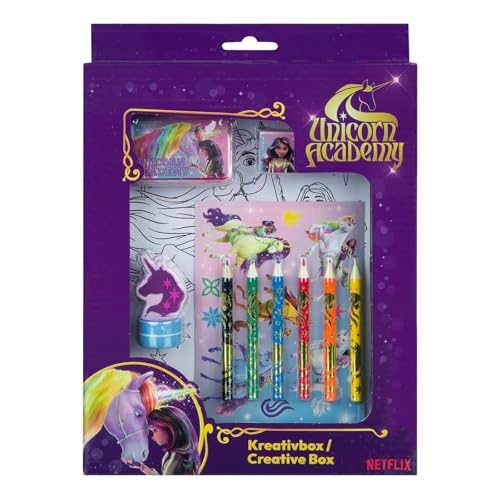 Undercover boîte de bricolage licorne academy violet 21 pièces jouet créatif