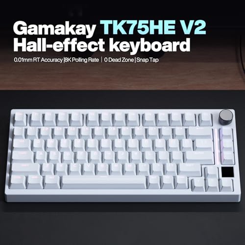 GK GAMAKAY TK75HE V2 Rapid Trigger Wired Mechanical Keyboard TFT