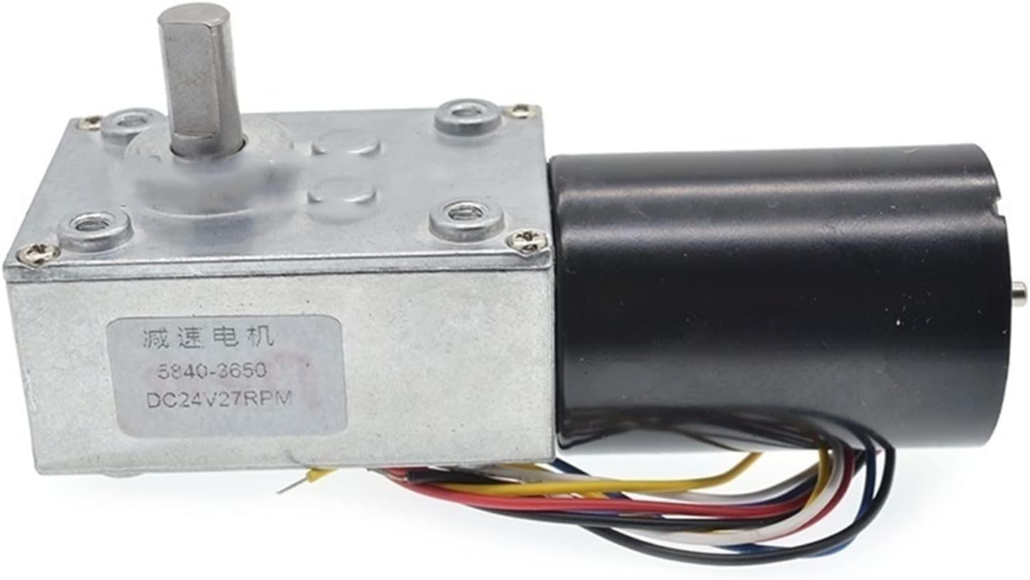 4058GW31ZY Permanent Magnet DC Worm Gear Motor 12V/24V, Self-Locking Motor for Automatic Curtain Machine(Speed : 80rpm, Voltage : 40V)