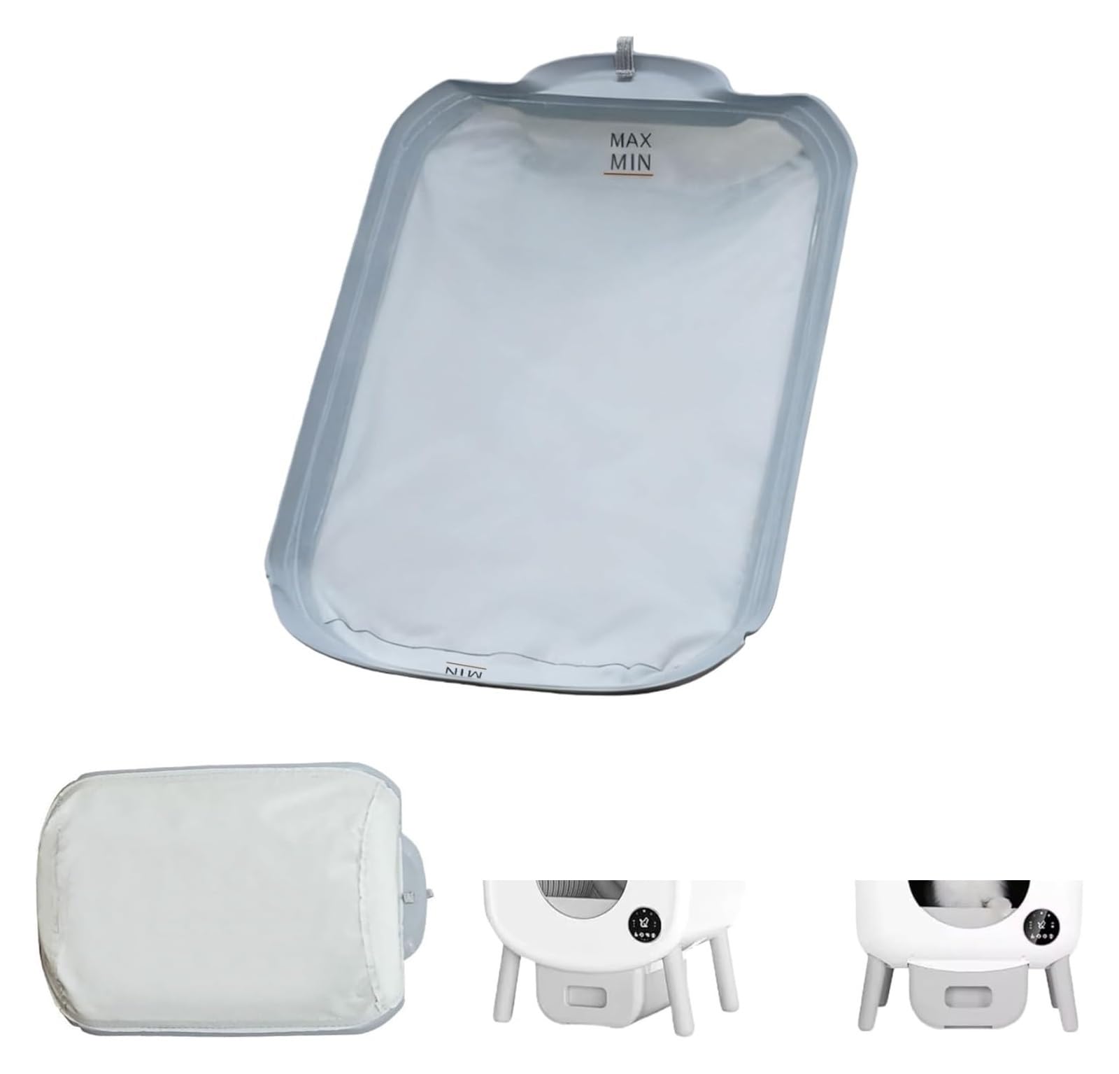 Ersatz Einlage fur 95L Katzenklo, wasserdichtes Gewebe | Weiche herausnehmbare Einlage fur automatische Katzentoilette, wasserdicht, leicht zu reinigen(Two Packs)