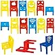 deAO 36 Stücke Stuhlstapel-Brettspiel, Stuhl Gleichgewicht Spiel: Gleichgewichtsspiel für die Ganze Familie, Mini Stacking Multiplayer Balance Spiel, Kinder Spielzeug