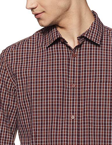 Image of Marks & Spencer Men's Regular (Shirt RED Mix 2XL)